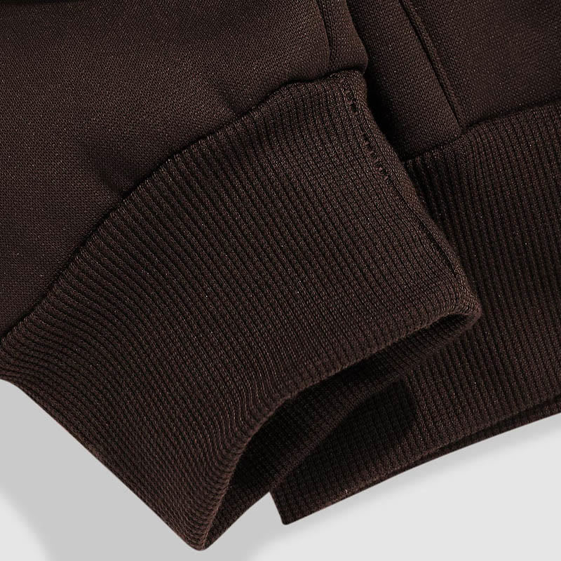 Buddha Stones NE JAMAIS ABANDONNER LES GRANDES CHOSES PRENEZ DU TEMPS Sweat à capuche doublé en polaire polyester