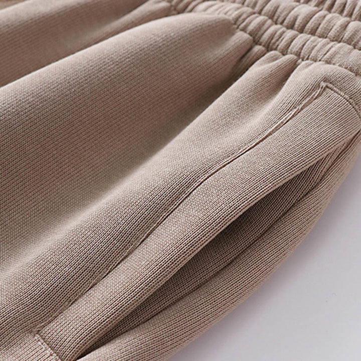 Pantalon pour homme en molleton de coton de couleur unie avec poches Buddha Stones
