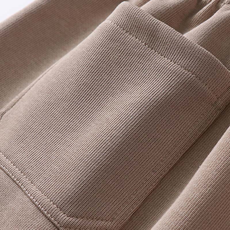 Pantalon pour homme en molleton de coton de couleur unie avec poches Buddha Stones