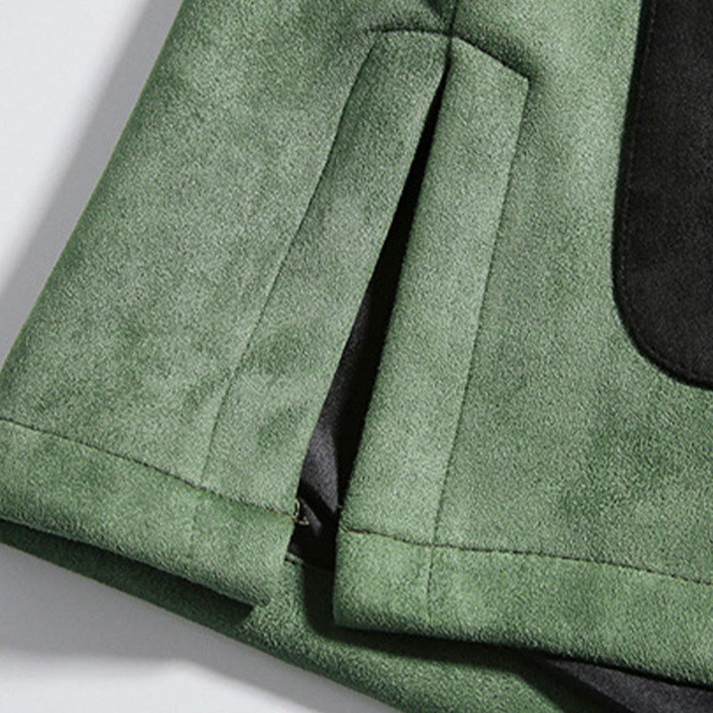 Veste en coton décontractée à boutons de grenouille pour homme avec broderie de dragon et Buddha Stones - image 24