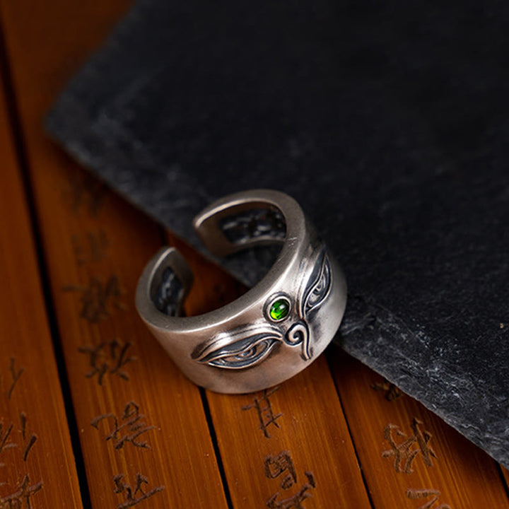 Bague ajustable calme Bodhisattva Tara en argent sterling 925 Buddha Stones - image 3