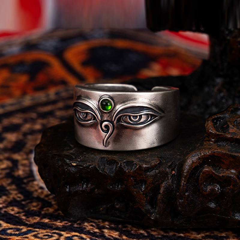 Bague ajustable calme Bodhisattva Tara en argent sterling 925 Buddha Stones - image 2