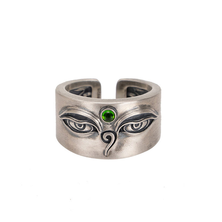 Bague ajustable calme Bodhisattva Tara en argent sterling 925 Buddha Stones - image 10