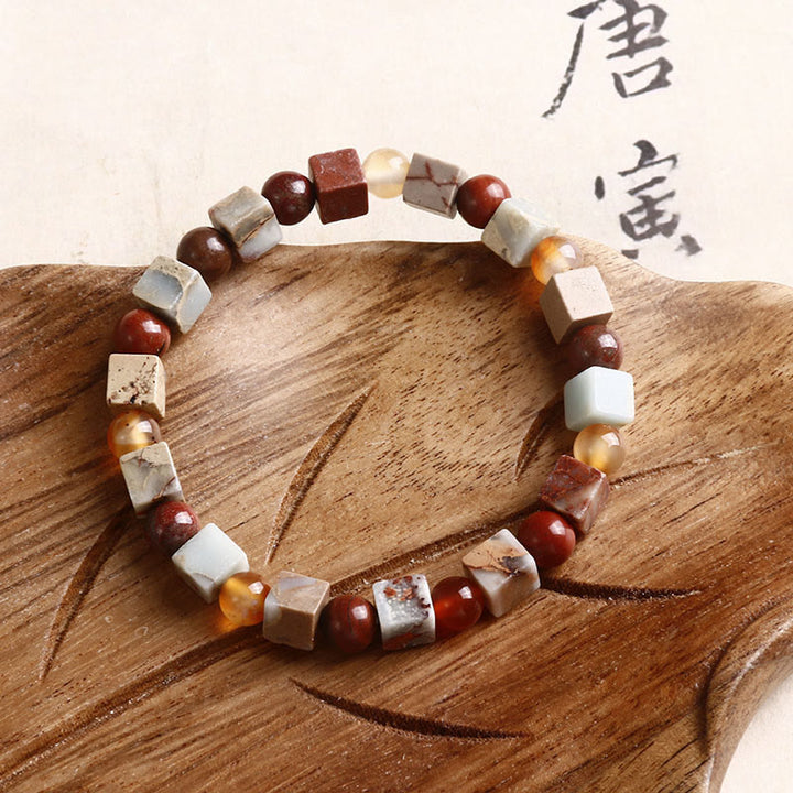 Bracelet de prospérité en agate rouge de Shoushan de Buddha Stones