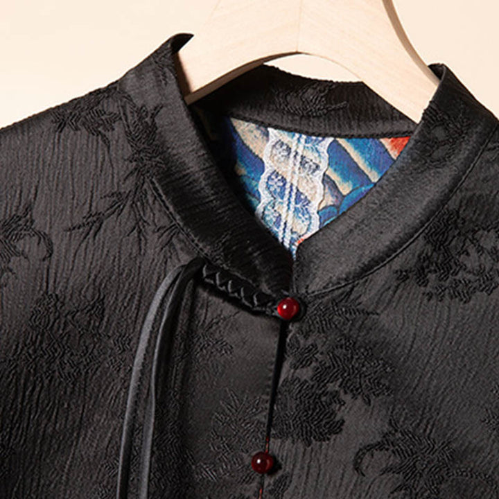 Gilet à motif de nuage et de fleurs brodées vintage Buddha Stones - image 5