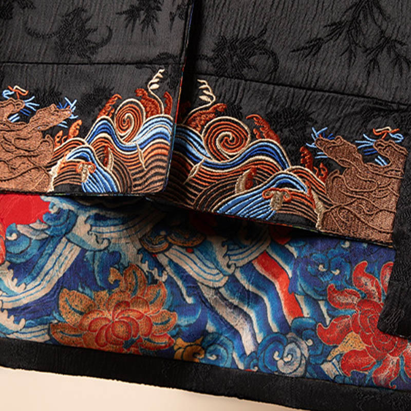 Gilet à motif de nuage et de fleurs brodées vintage Buddha Stones - image 7