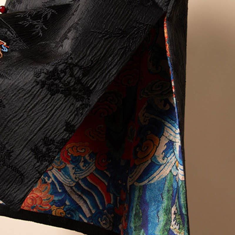 Gilet à motif de nuage et de fleurs brodées vintage Buddha Stones - image 11