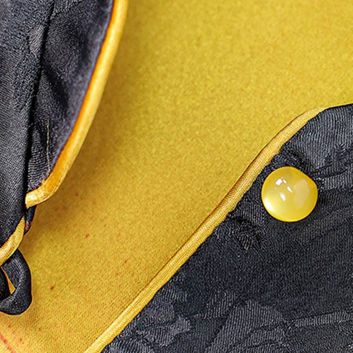 Gilet double face avec broderie vintage Buddha Stones et motif de fleur de prunier - image 7