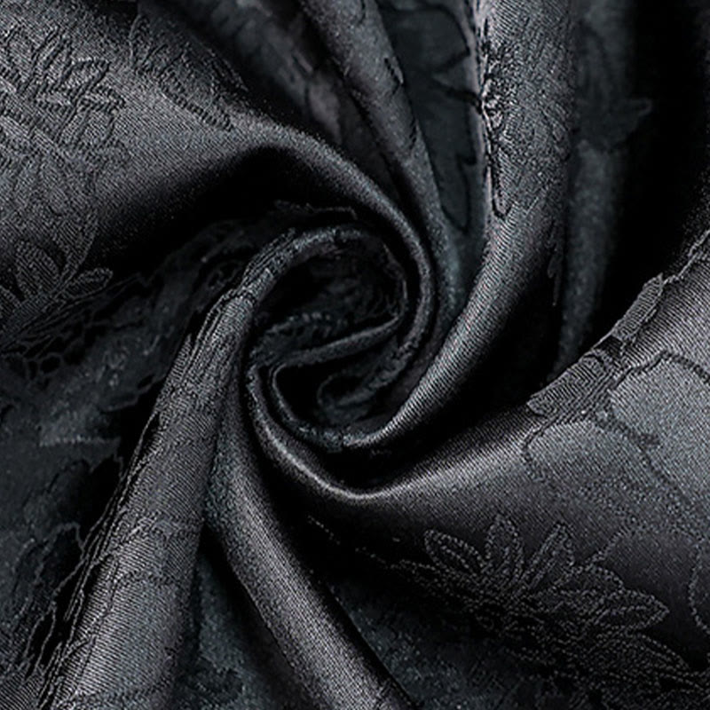 Gilet double face avec broderie vintage Buddha Stones et motif de fleur de prunier - image 4