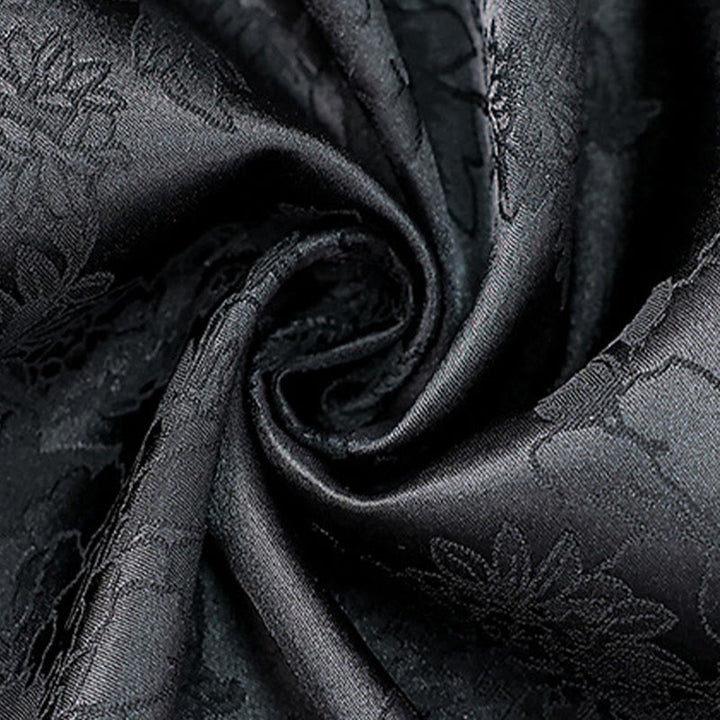 Gilet double face avec broderie vintage Buddha Stones et motif de fleur de prunier - image 4