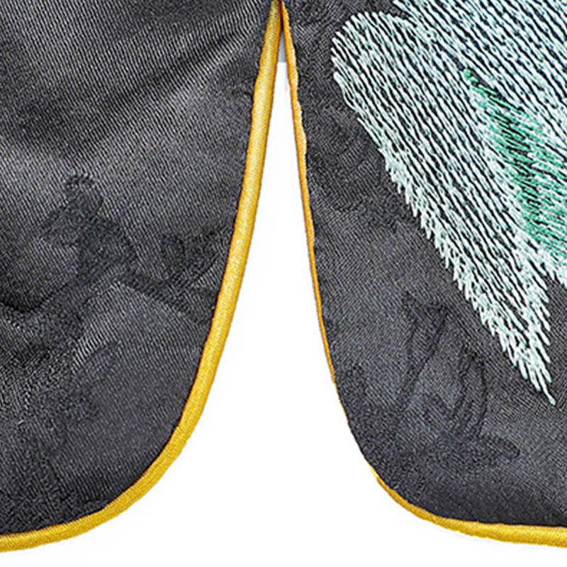 Gilet double face avec broderie vintage Buddha Stones et motif de fleur de prunier - image 8