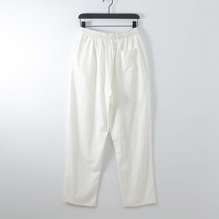 Ensemble de vêtements pour hommes en coton avec Buddha Stones, haut et pantalon Hanfu - image 20