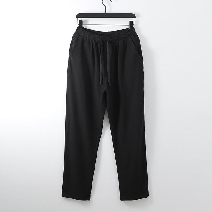 Ensemble de vêtements pour hommes en coton avec Buddha Stones, haut et pantalon Hanfu - image 9