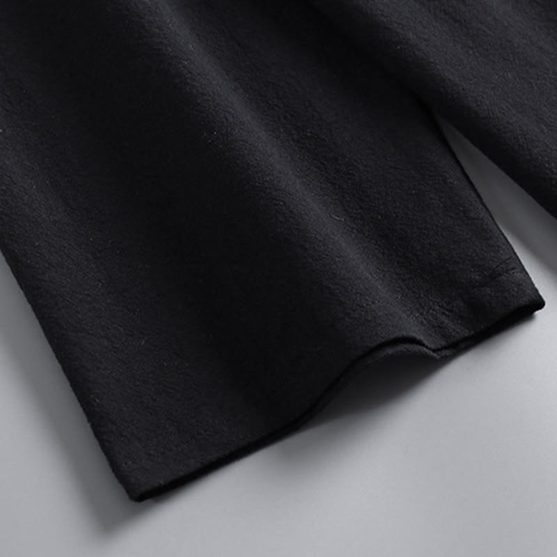 Ensemble de vêtements pour hommes en coton avec Buddha Stones, haut et pantalon Hanfu - image 7