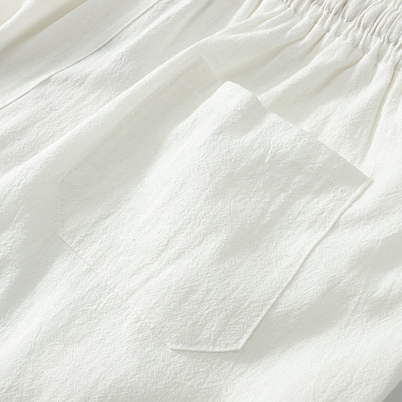 Ensemble de vêtements pour hommes en coton avec Buddha Stones, haut et pantalon Hanfu - image 24