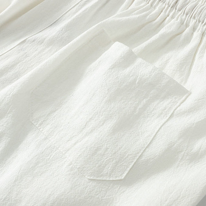 Ensemble de vêtements pour hommes en coton avec Buddha Stones, haut et pantalon Hanfu - image 24