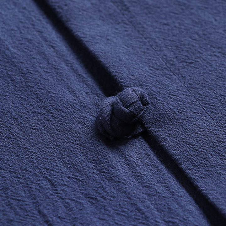 Ensemble haut et pantalon en coton à manches trois-quarts et short bouffant court Buddha Stones pour homme - image 13