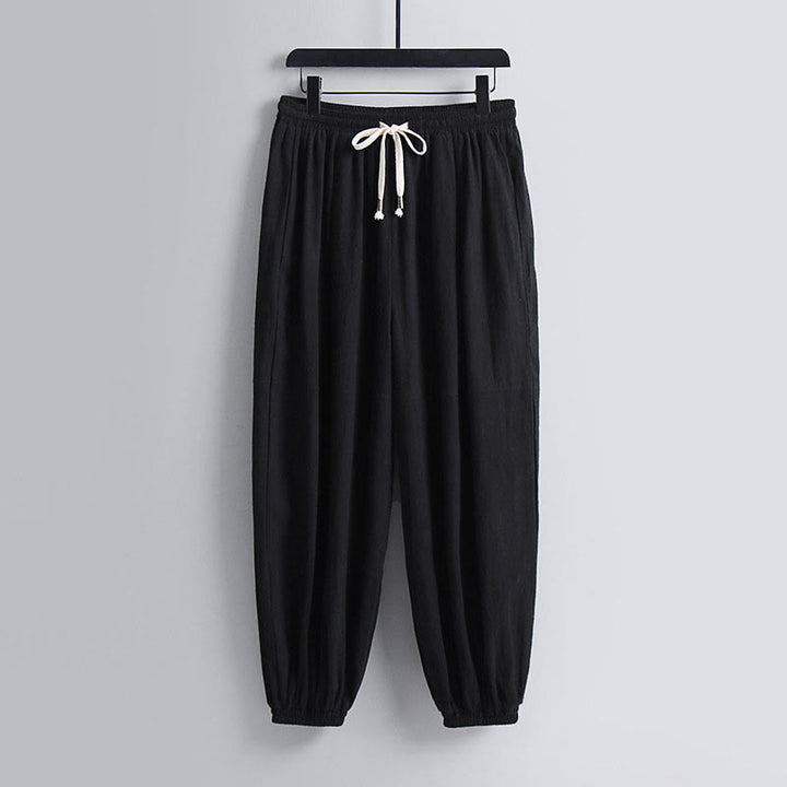 Ensemble haut et pantalon en coton à manches trois-quarts et short bouffant court Buddha Stones pour homme - image 7