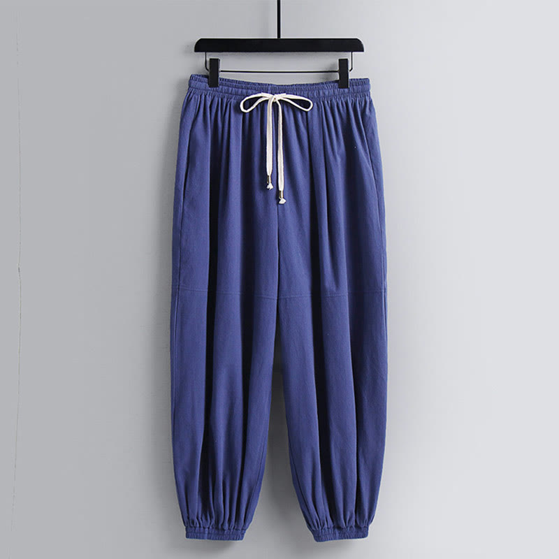 Ensemble haut et pantalon en coton à manches trois-quarts et short bouffant court Buddha Stones pour homme - image 16