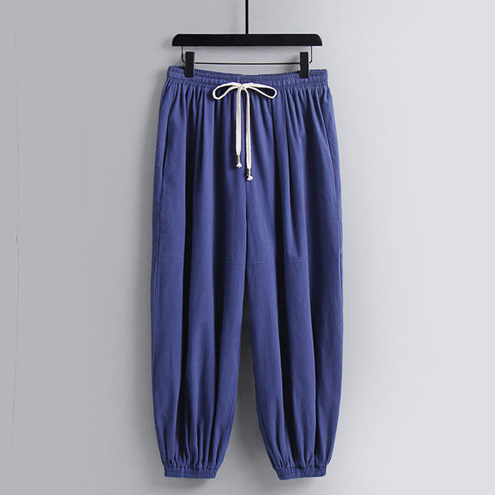 Ensemble haut et pantalon en coton à manches trois-quarts et short bouffant court Buddha Stones pour homme - image 16