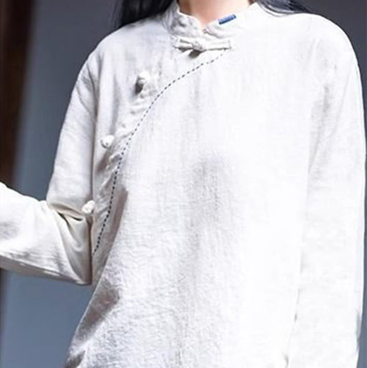 Buddha Stones Vêtements en lin amples en coton - image 15
