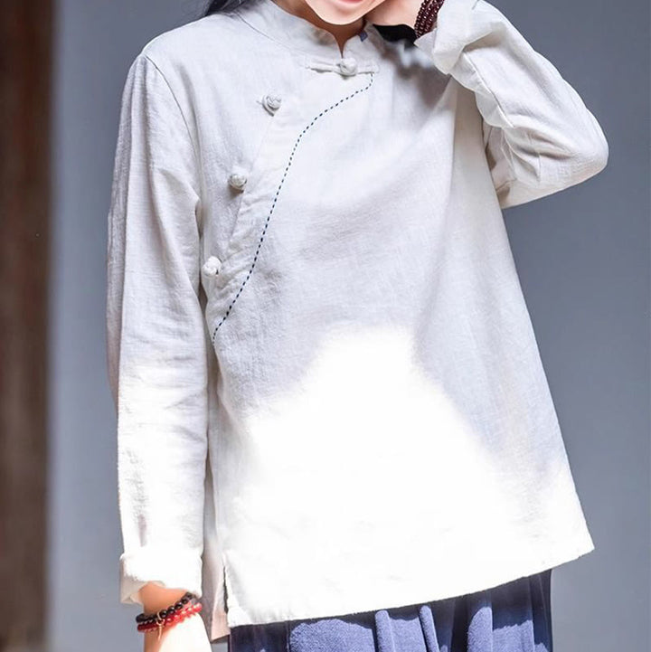 Buddha Stones Vêtements en lin amples en coton - image 12