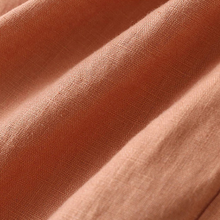 Pantalon large décontracté taille haute à lacets et poches Buddha Stones - image 4