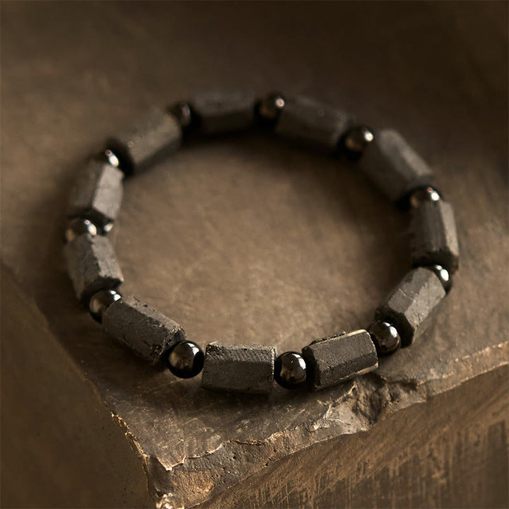 Bracelet de sagesse en tourmaline noire Buddha Stones