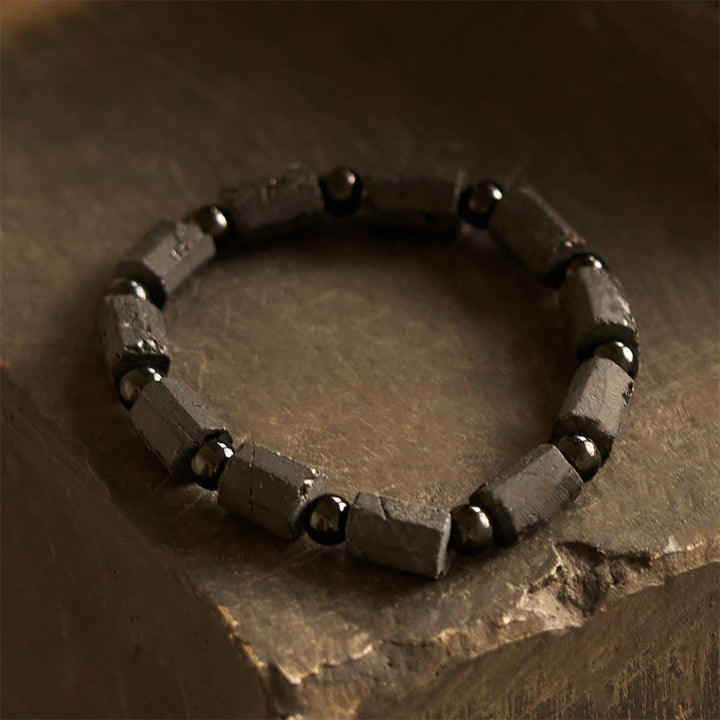 Bracelet de sagesse en tourmaline noire Buddha Stones