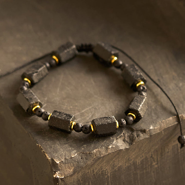 Bracelet d'amour en tourmaline noire Buddha Stones