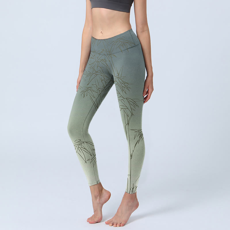 Leggings de sport à imprimé Buddha Stones Pantalon de yoga pour femme - Gainsboro - US18，UK/AU22，EU50 (4XL) - image 1
