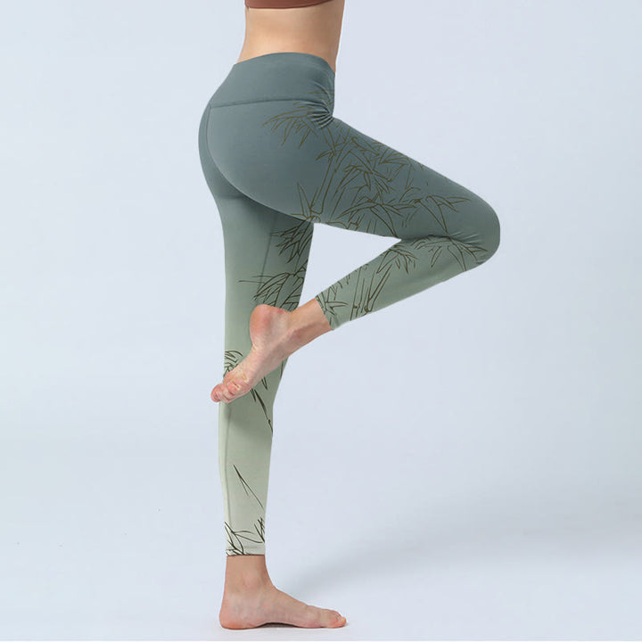 Leggings de sport à imprimé Buddha Stones Pantalon de yoga pour femme - image 3