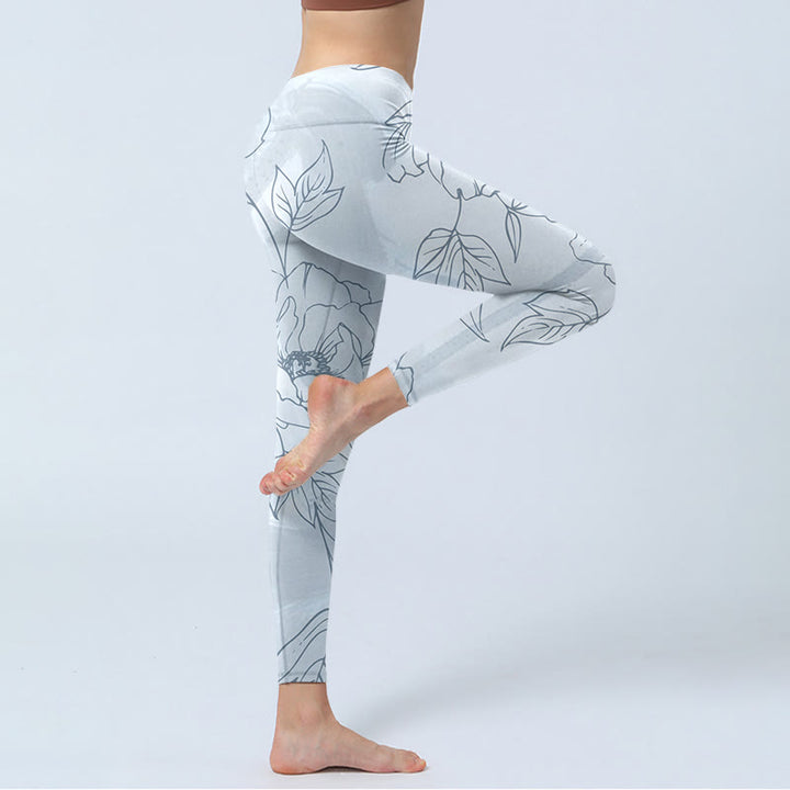 Leggings de sport à imprimé Buddha Stones Pantalon de yoga pour femme - image 4