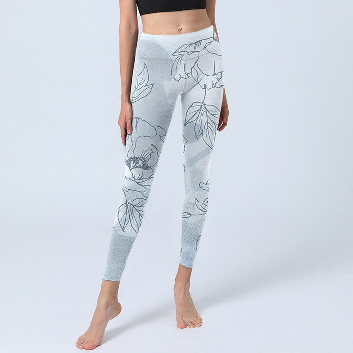 Leggings de sport à imprimé Buddha Stones Pantalon de yoga pour femme - image 6