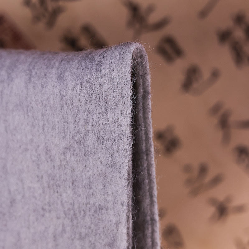 Châle en laine avec Buddha Stones, broderie de papillons pivoine rose, pompon, écharpe de voyage confortable pour l'hiver - image 3