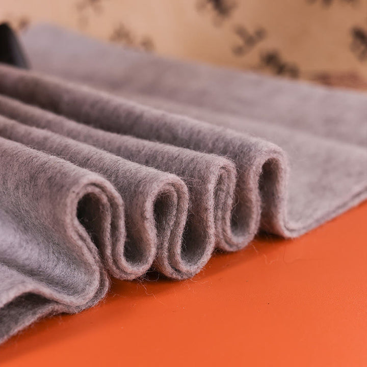 Châle en laine avec Buddha Stones, broderie de papillons pivoine rose, pompon, écharpe de voyage confortable pour l'hiver - image 2