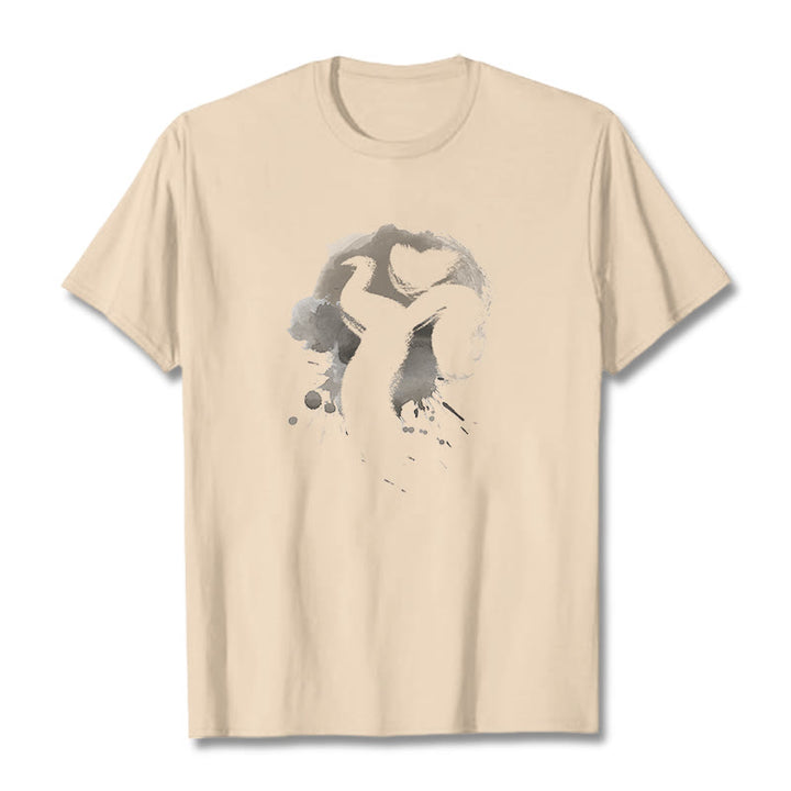 T-shirt en coton avec Buddha Stones et OM Swan - Bisque - 2XL - image 12