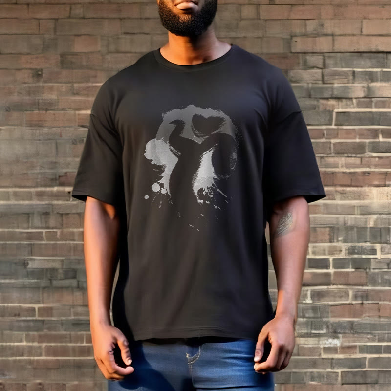 T-shirt en coton avec Buddha Stones et OM Swan - image 4
