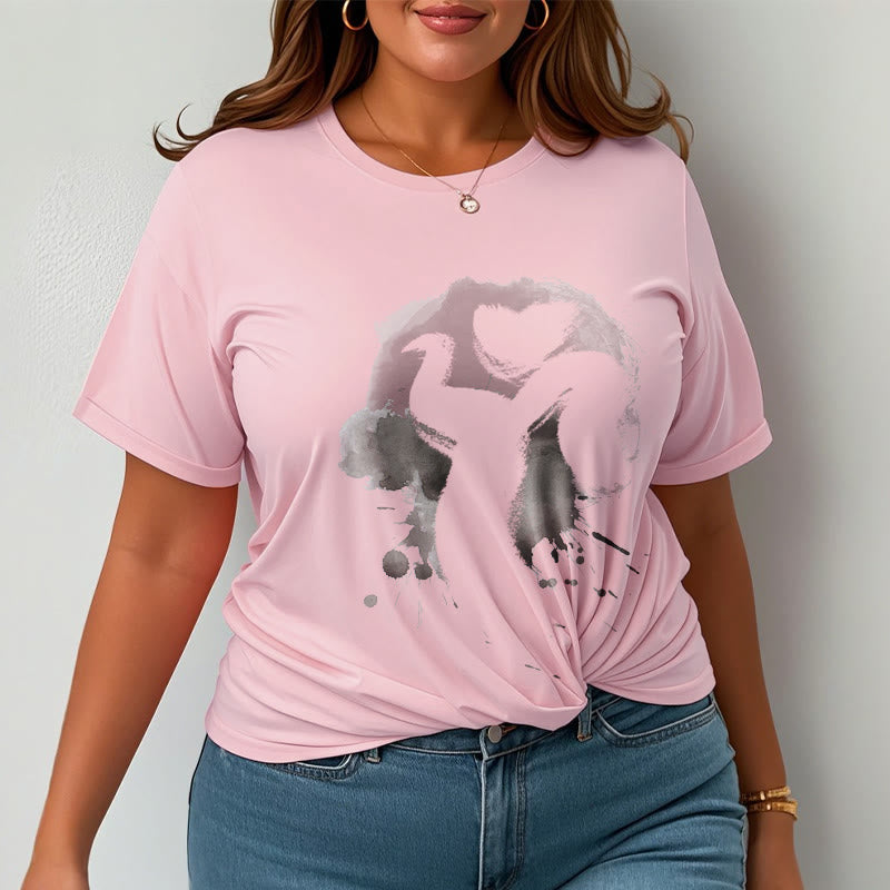 T-shirt en coton avec Buddha Stones et OM Swan - image 17