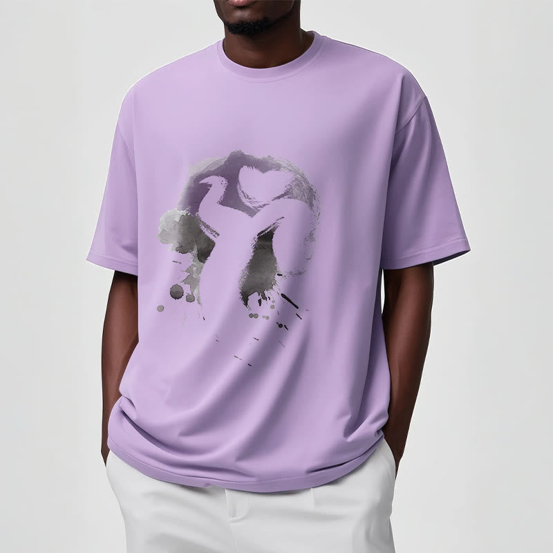 T-shirt en coton avec Buddha Stones et OM Swan - image 15