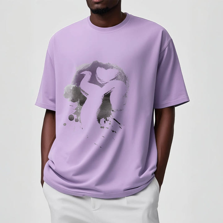 T-shirt en coton avec Buddha Stones et OM Swan - image 15
