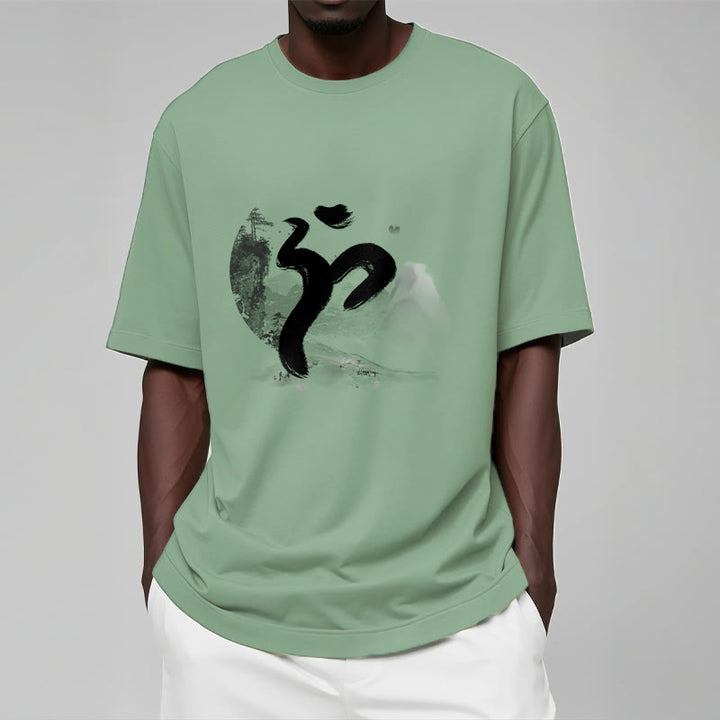 T-shirt en coton avec paysage de Buddha Stones OM - image 19