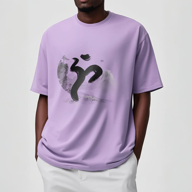 T-shirt en coton avec paysage de Buddha Stones OM - image 15