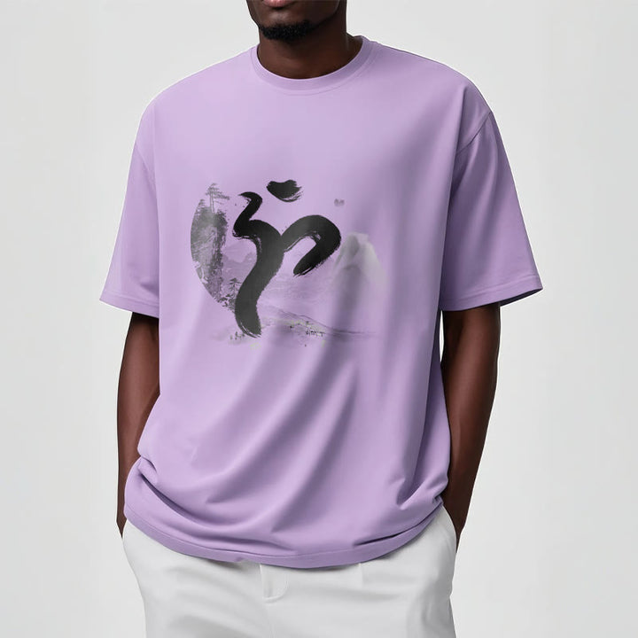 T-shirt en coton avec paysage de Buddha Stones OM - image 15