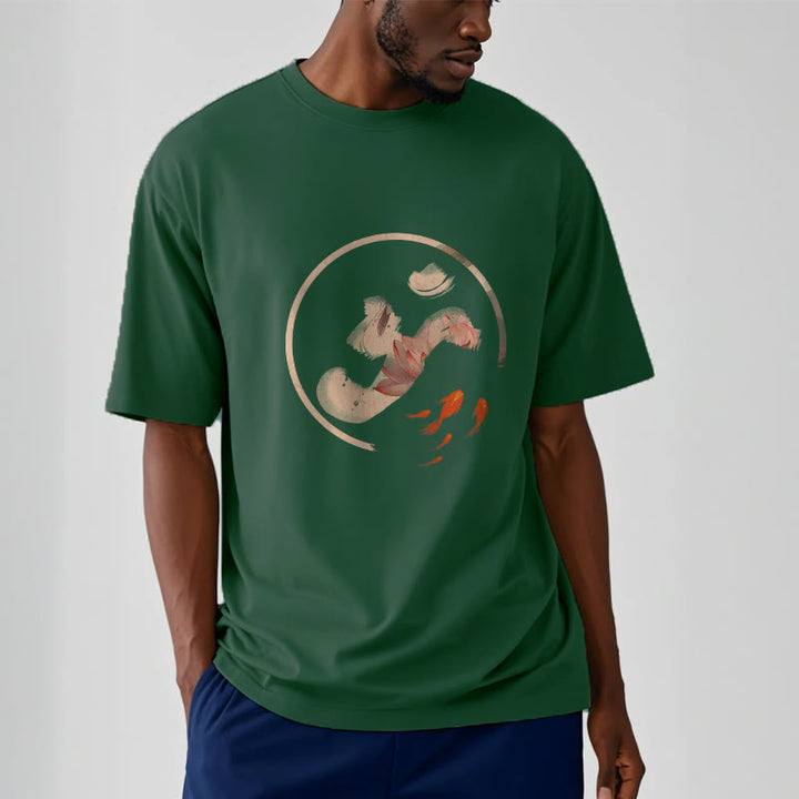 T-shirt en coton Buddha Stones OM Lotus Koi Fish - image 12