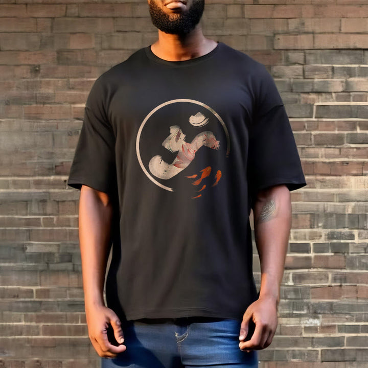 T-shirt en coton Buddha Stones OM Lotus Koi Fish - image 8