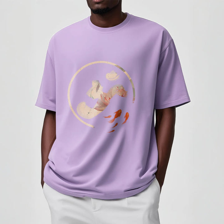 T-shirt en coton Buddha Stones OM Lotus Koi Fish - image 18