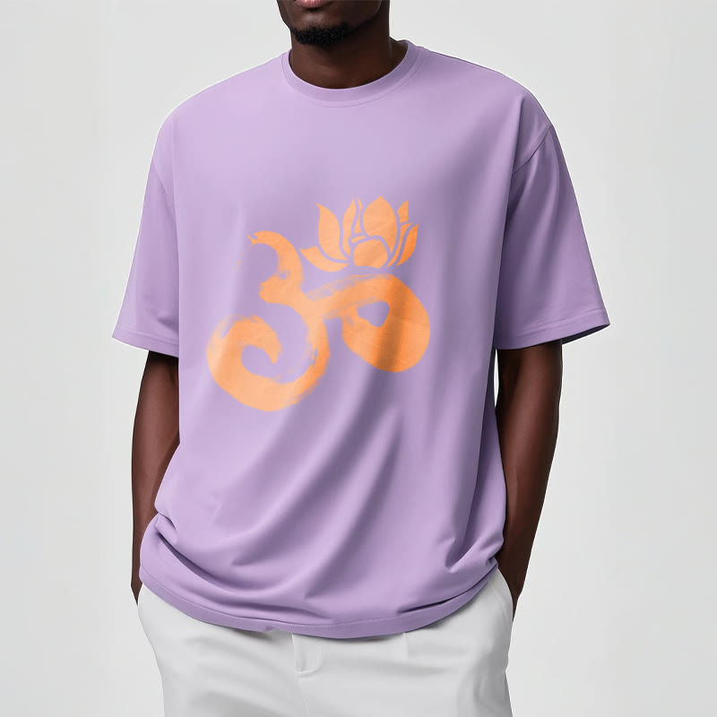 T-shirt en coton avec Buddha Stones et fleur de lotus OM - image 18