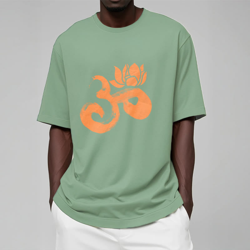T-shirt en coton avec Buddha Stones et fleur de lotus OM - image 15