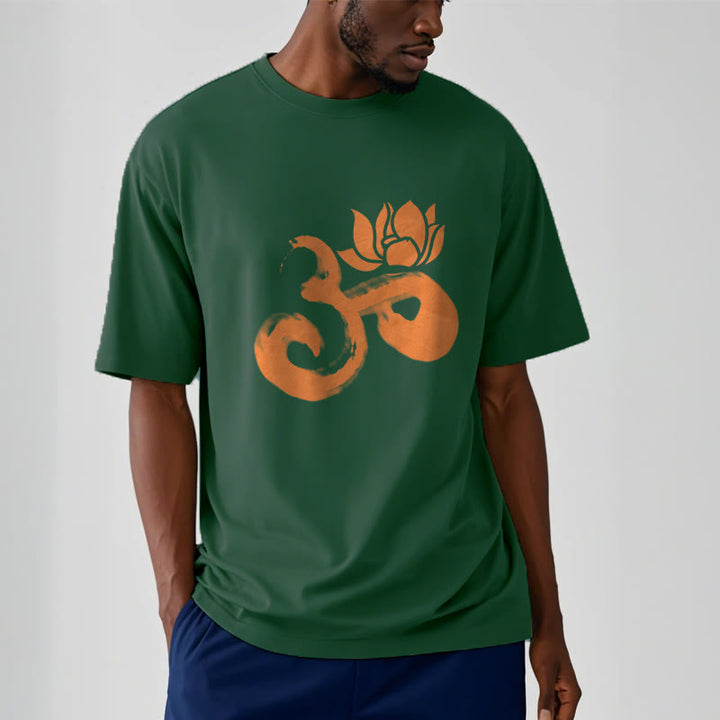 T-shirt en coton avec Buddha Stones et fleur de lotus OM - image 11